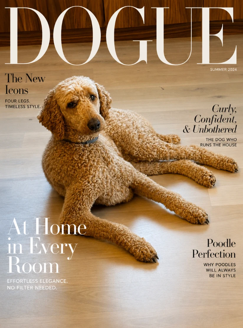 A poodle’s home cover story — DOGUE